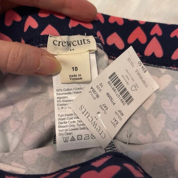 J Crew Crewcuts Set of 4 Full Length Leggings EUC and NWT Size 10/12 - Picture 9 of 10